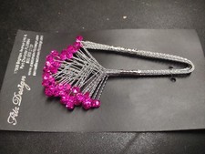 Diamond Rhinestone Quintet, Pink Rose Rhinestones: Hot Color -Corsages, Bouquets