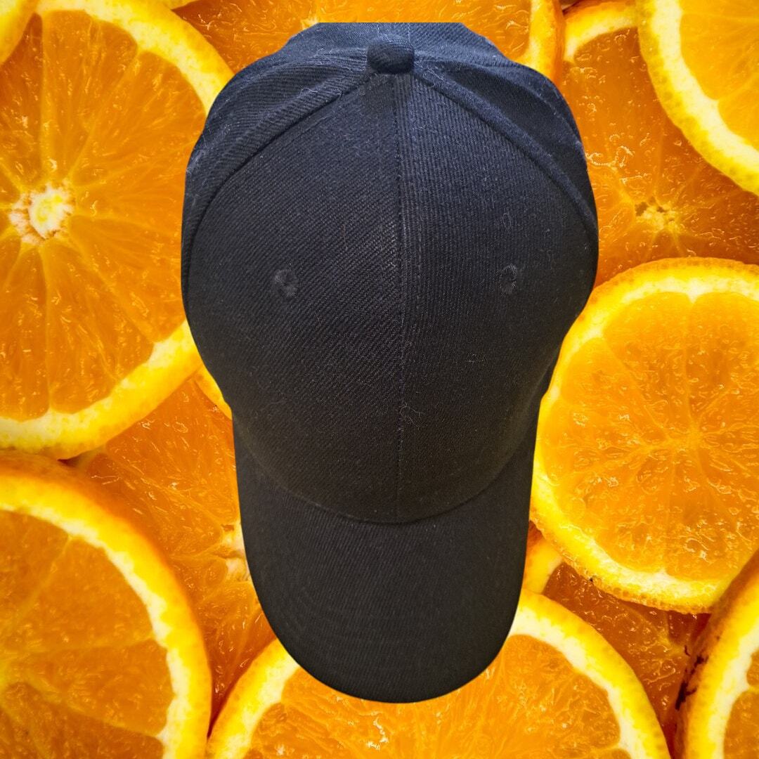 Black Hook and Loop Adjustable Baseball Hat Cap - image 1