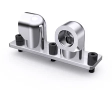 Bykski GPU Block 90 Degree Rotary Bridge Module - Silver (B-VGA-MINI-X)