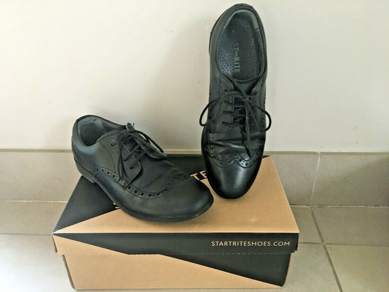 Start rite Kid Brogue Pri Black GIRL 