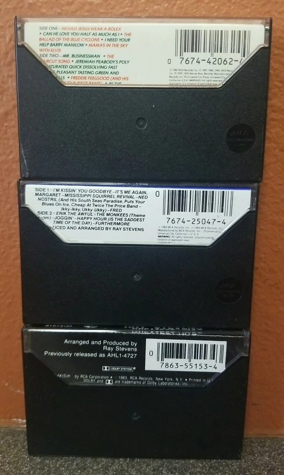 RAY STEVENS LOT (3 CASSETTES) GREATEST HITS, ETC.. (ROCK/FOLK/COMEDY) - Image 3 of 3