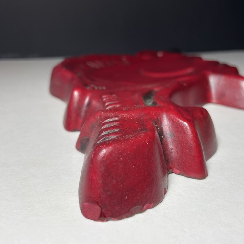 Vintage ARKANSAS RAZORBACK Schwein KREIDE WARE Wandrelief 10,75" L Kreidegeschirr - Bild 4 von 9