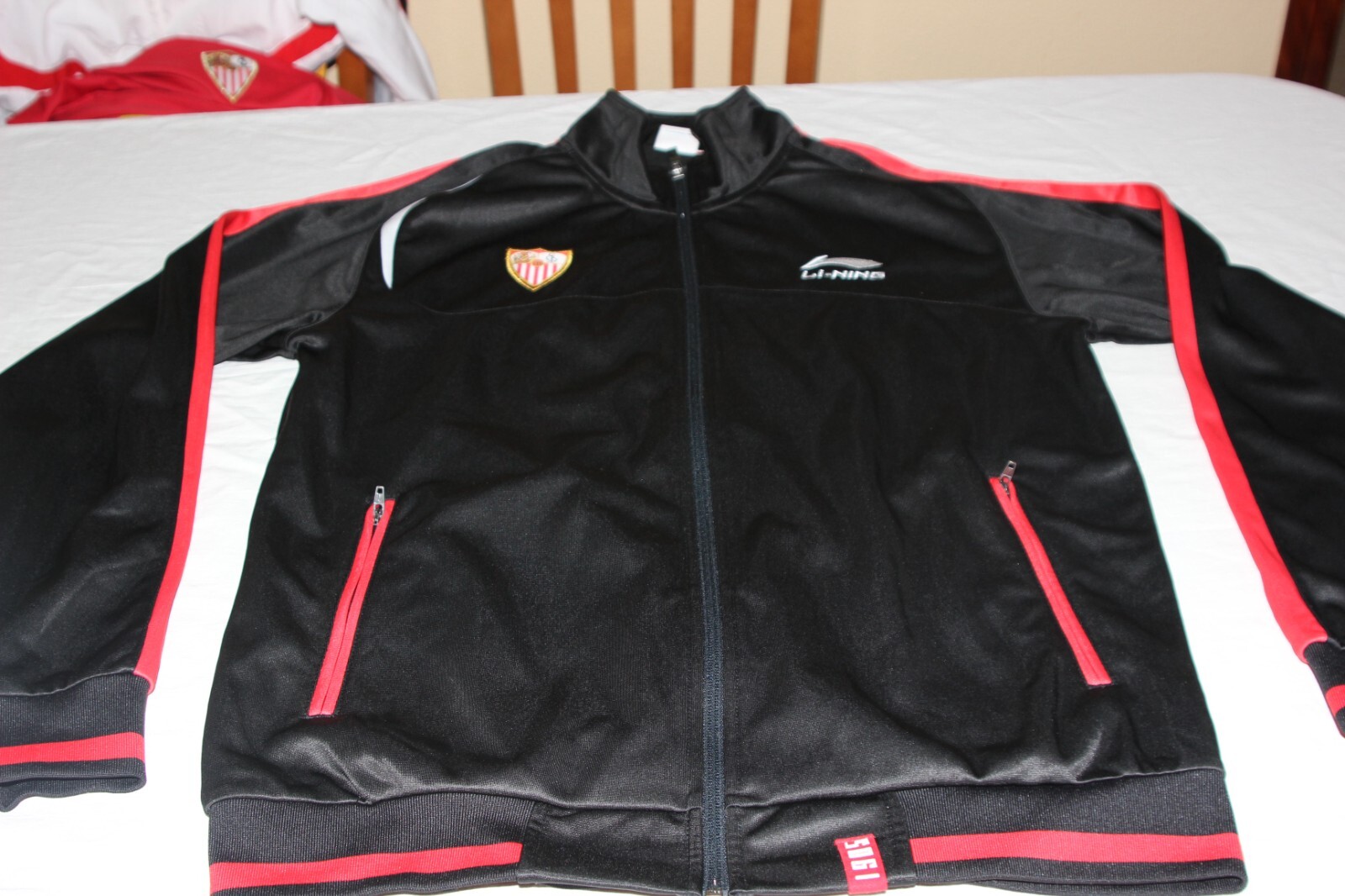 PARTE SUPERIOR CHANDAL ANTIGUO Y OFICIAL SEVILLA FC MARCA LI NING TALLA L