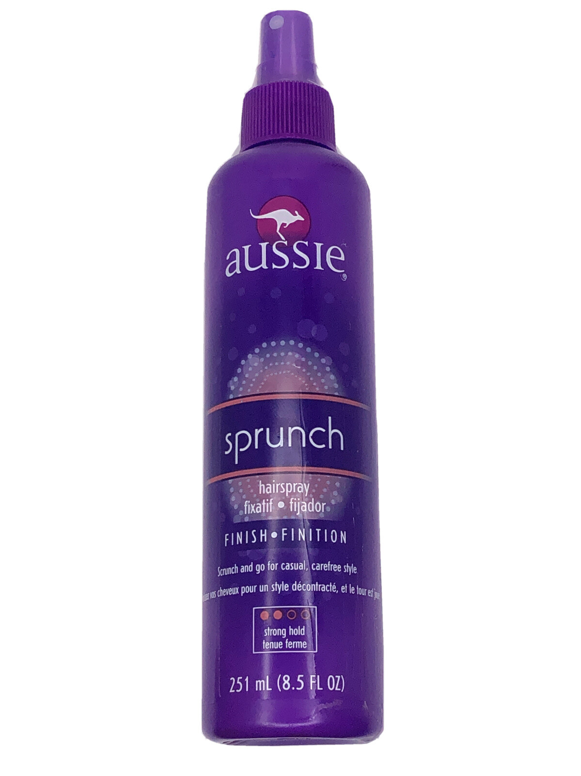 AUSSIE Sprunch HairSpray 8.5 oz Fixatif Finish Strong Hold 381519040504