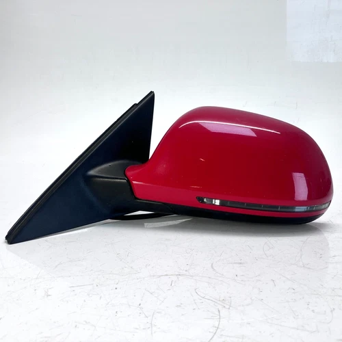 Audi A4 B8 LEFT door wing mirror UK Passenger N/S Red 2008 - 2012