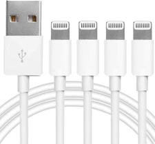 4Pack [Apple Mfi Certified] Charger Lightning to USB Charging Cable Cord Compati