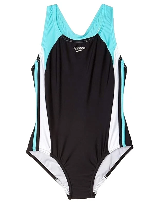 Traje de Baño Negro Speedo para Niñas