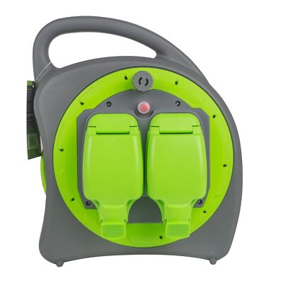Outdoor 2 Gang Garten Netz Wetterfest Elektro Verlängerungskabel 20M