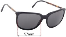SFx Replacement Sunglass Lenses fits Burberry B 4139 - 57mm Wide