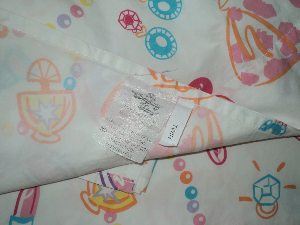 TIENDA DE LA COMPAÑÍA NIÑOS niñas Maquillaje Belleza Joyería 2 piezas Sábana Plana/Ajustable Doble Talla Foto 4 de 4