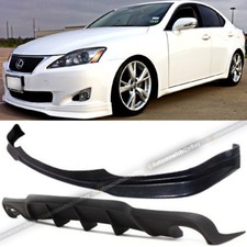 For 09 10 Is250 Is350 F Sport Style Pu Front Lip Rear Diffuser Bumper Body Kit For 09 10 Is250 Is350 F Sport Style Pu Front Lip Rear Diffuser Bumper Body Kit