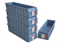 Bicycle Spoke Storage Box  Plastic Stacking Bin for Small Bike Parts - Pack of 5