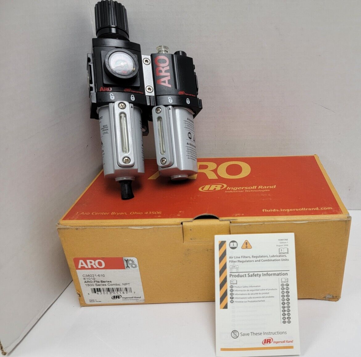 Ingersoll Rand - Filter-Regulator-Lubricator - Piggyback ふくむ 