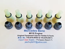Mercedes Benz M110 Eng. Fuel Injector Holder & Seals 280E - 280CE - 280C - 280SE
