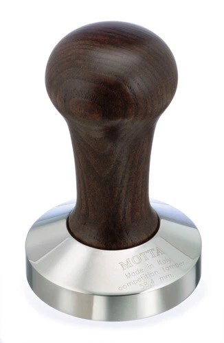 METALLURGICA MOTTA Motta Tamper Competition 58,4 mm braun - mit Holzgriff
