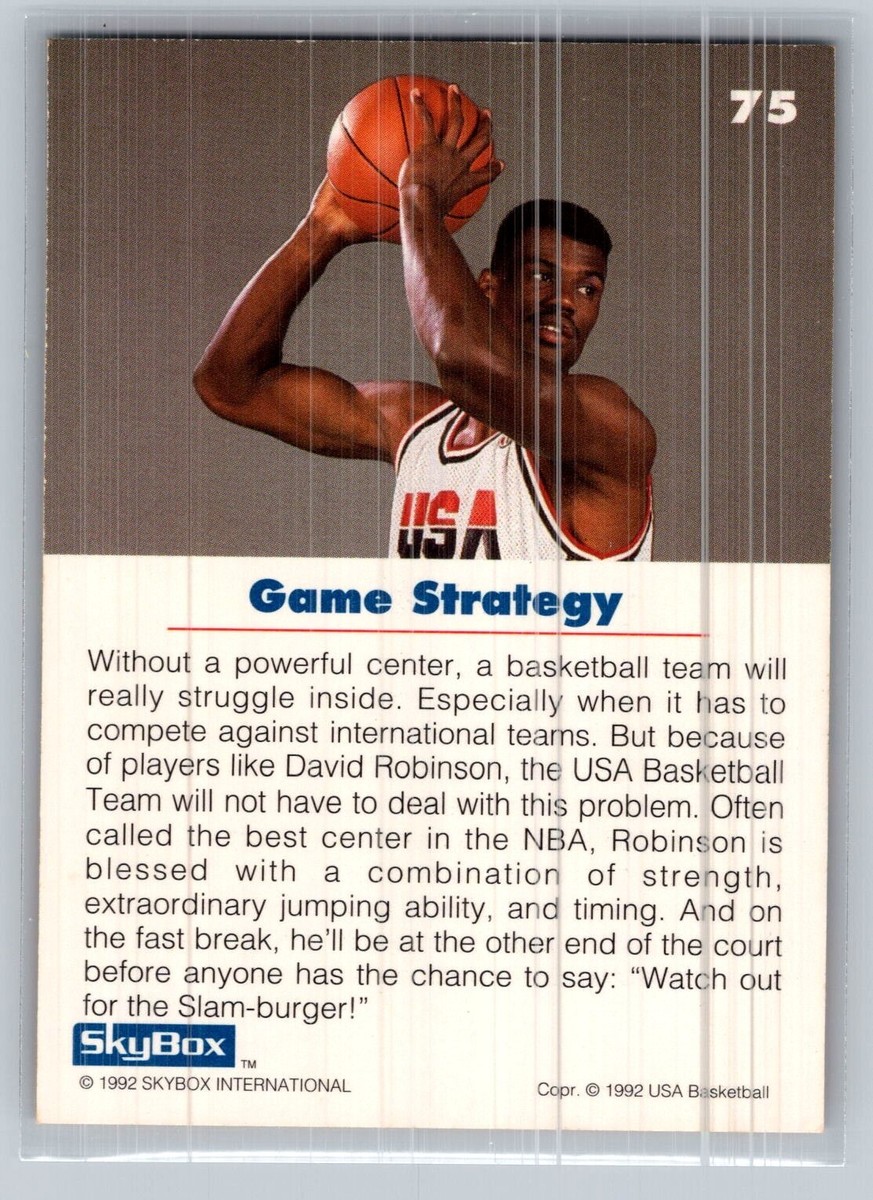 David Robinson 1992 Skybox Team USA Basketball Card #75 | eBay