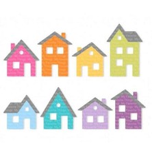 Houses Metal Cutting Dies Scrapbooking Embossing Template Punch Stencils Mould
