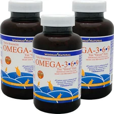 3 x Woho Natural Omega 3-6-9 Fish Oil Triple Strength 330 Softgels