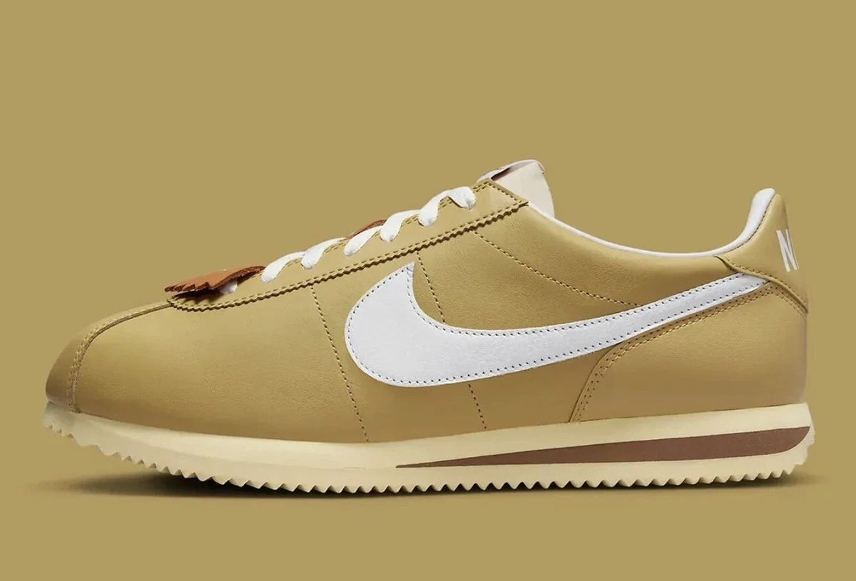 Nike Cortez 23 SE Shoes Wheat Gold White Sneakers FD0400 725 Mens Size NEW