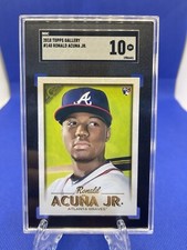 2018 Topps Gallery #140 Ronald Acuna Jr SGC 10 Pristine Braves