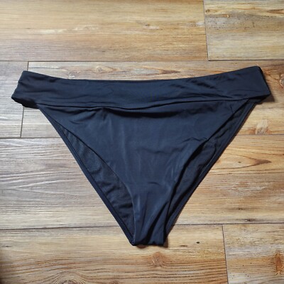Swimsuits for All  Bikini Bottom Black 24 