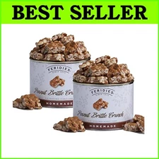 Guilt-Free Peanut Brittle Crunch - 18oz Vacuum-Sealed Tins - Gift-Ready Delights