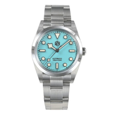 NEW San Martin SN021-G-B3 36mm Automatic Tlffany Light Blue Dial