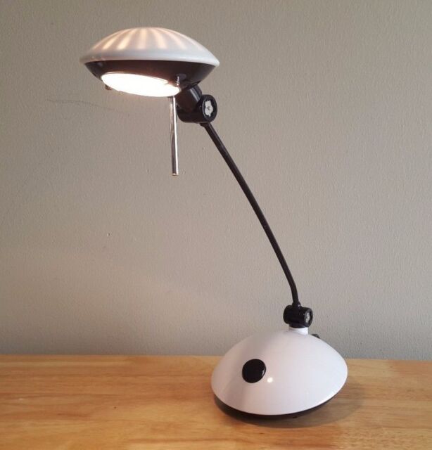 Cute White Black Desk Lamp Height Adjustable Light Projection On