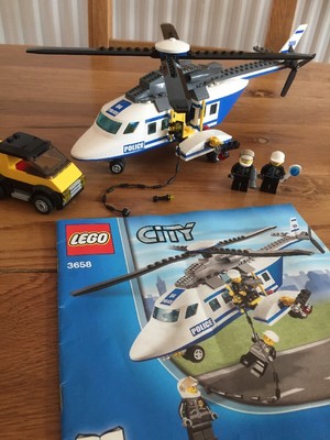 lego police helicopter 3658