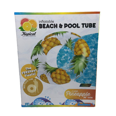 Pool Candy Pineapple Float Tube Tropical Fruit Collection Jumbo 36