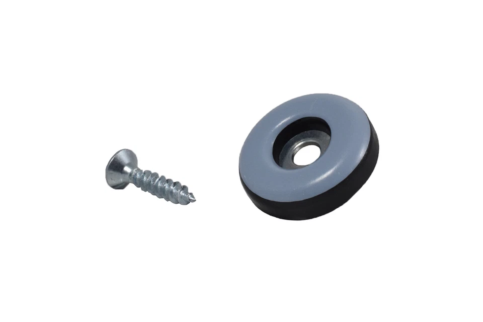 24 x Teflongleiter zum Schrauben 22 mm PTFE Möbelgleiter Stuhlgleiter rund - Bild 2 von 4