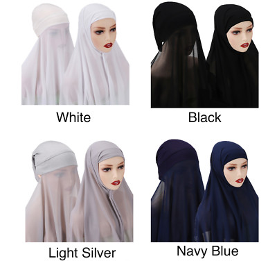 Premium Qualität Chiffon Hijab Schal One Piece Schal Kopftuch