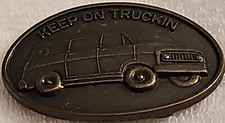 Vintage Belt Buckle Keep On Truckin