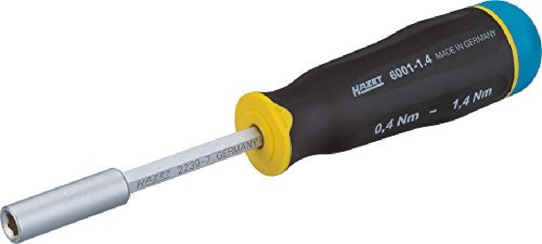 Hazet 6001-1.4/3 Giravite Dinamometrico, Multicolore, Attacco Esagonale, Cavo, 6
