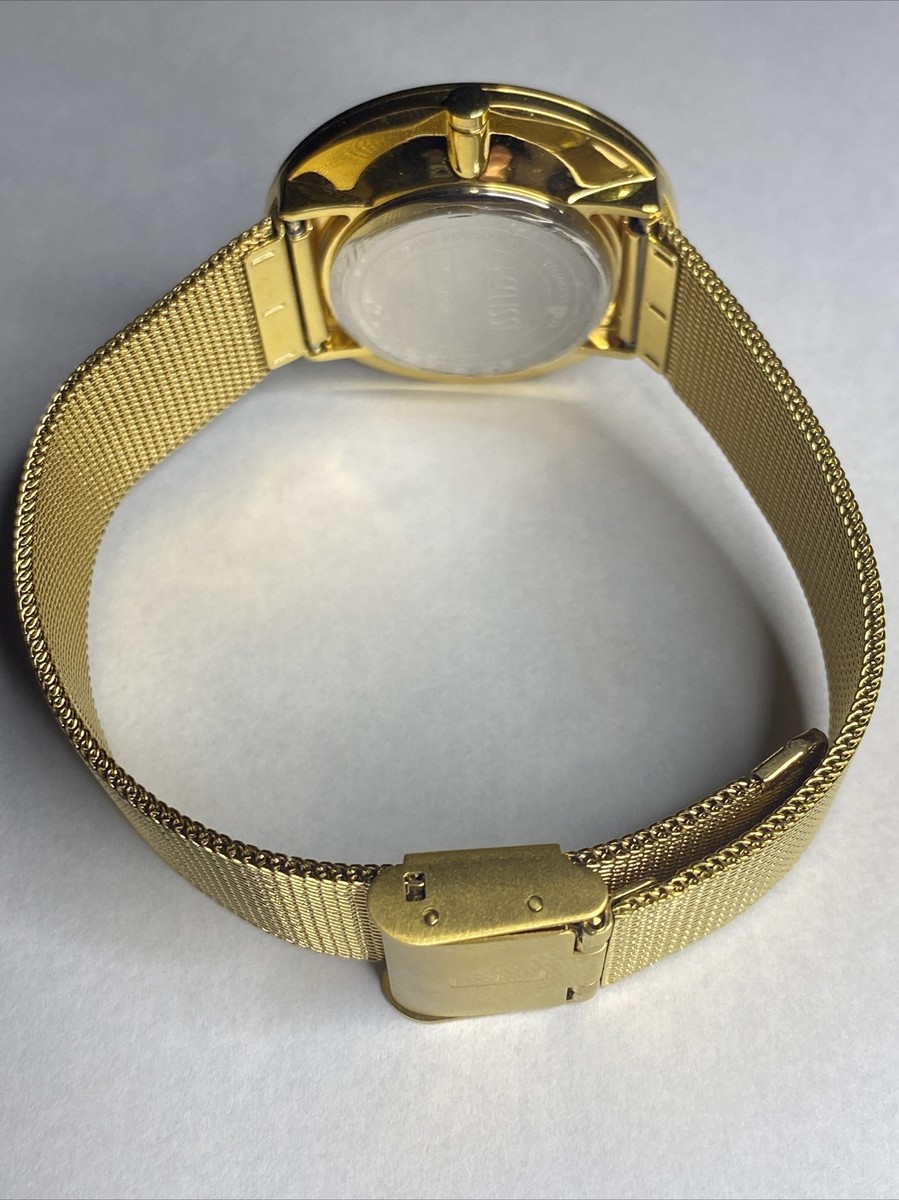 NEW Ecclissi Facets Stainless Steel Citrine Gemstone & Leather Watch Ecclissi Facets Stainless Citrine Gemstone & Leather Watch  main image 2