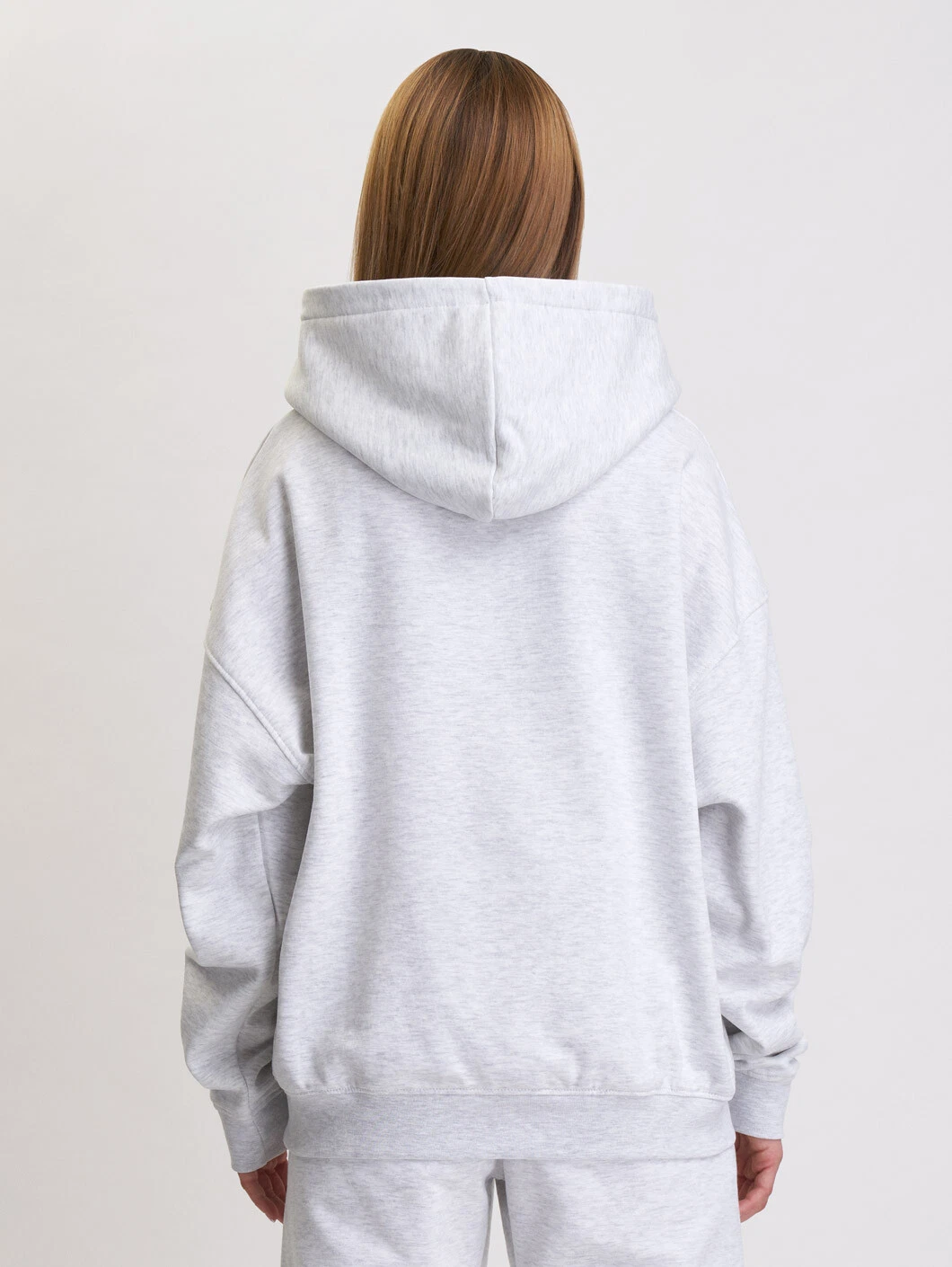 SACAI Amstaff Woman Basic Zip Hoodie Donna Felpa Giacca Donna Cappuccio Maglione Grigio