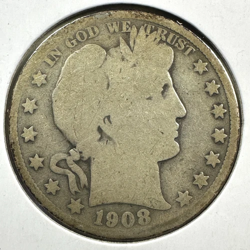 1908 50C Barber Half Dollar (88802)