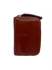 Bvlgari Key Wallet Key Case 6 Hooks Patent Leather Red w/BOX USED E0110-3