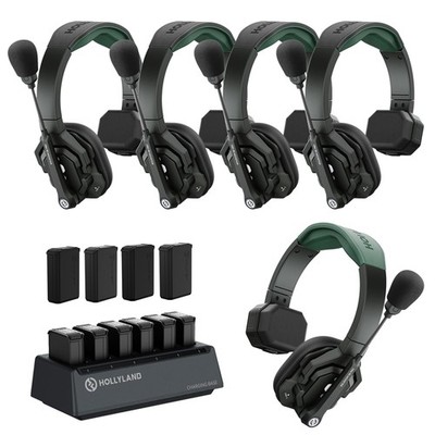 Hollyland Solidcom SE PRO 5-User Wireless Intercom ENC Headset 1.9GHz