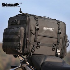 Waterproof expandable motorcycle luggage bag 19  60 L, tail trunk rack bag