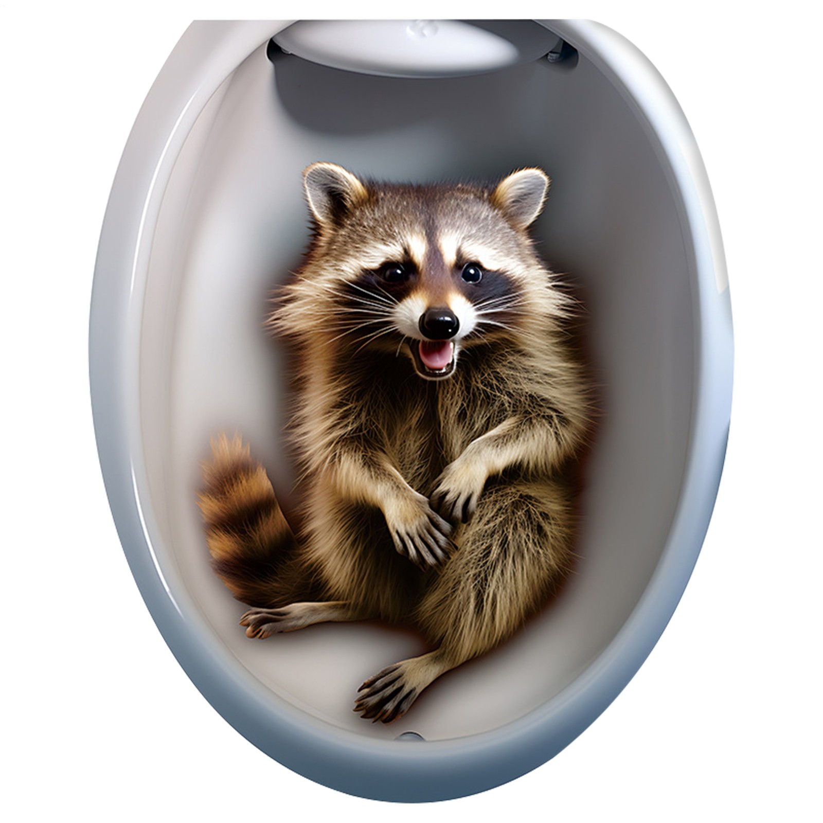 Bathroom Decal Toilet Lid Sticker Funny Animal Pattern Toile