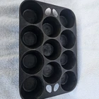 Vintage Cast Iron Griswold Wagner 11 Cup Popover Muffin Pan Unmarked Made in USA