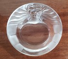 Vintage Lalique  "TETE DE LION" Crystal Dish, Ashtray Tray Etched Signed — photo 1
