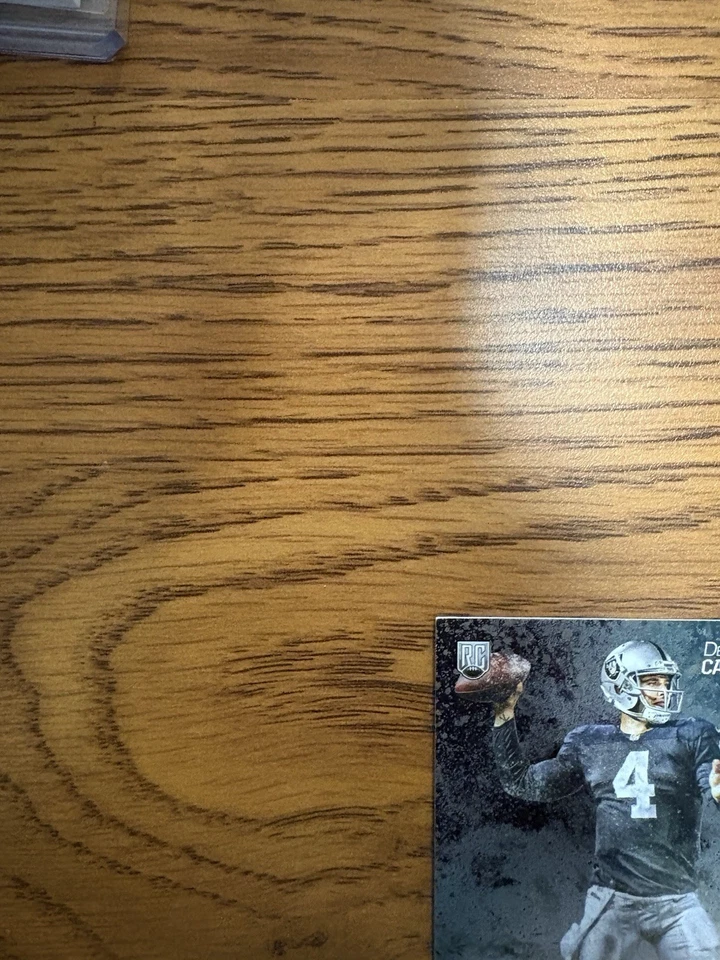 2014 Topps Fire - Derek Carr #154 RC, AUTOMÁTICO 25/25 - Imagem 2 de 4