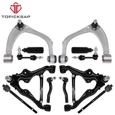 12Pcs Front Upper Lower Control Arms Ball Joint Kit For 2019-2023 Silverado 1500