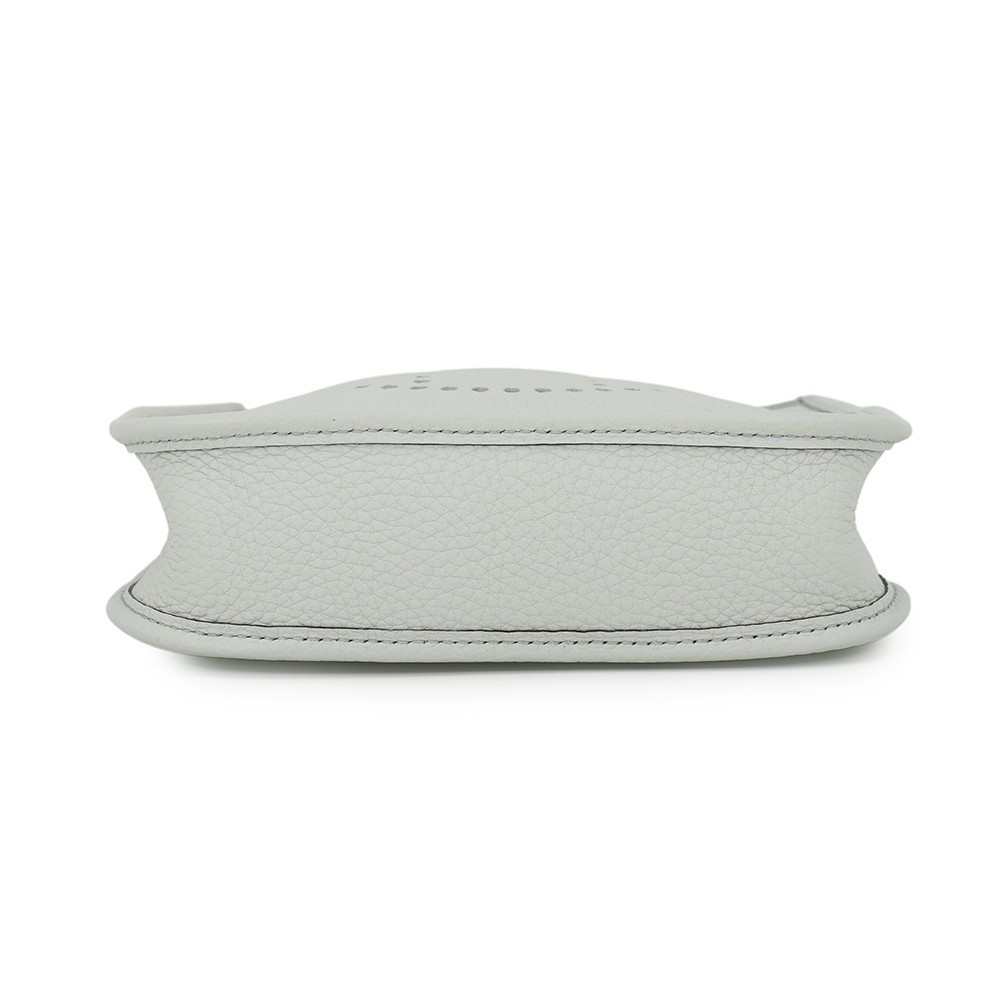 HERMES Evelyne Amazon Long Size TPM Taurillon Clemence Blue Pale/Etain image 3