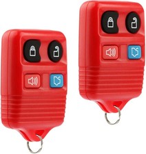 Key Fob Keyless Entry Remote fits Mustang Red , Set of 2