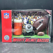 NFL Mighty Helmet Racers RC Micro Helmet Oakland Raiders 49MHz - Rare - Sealed