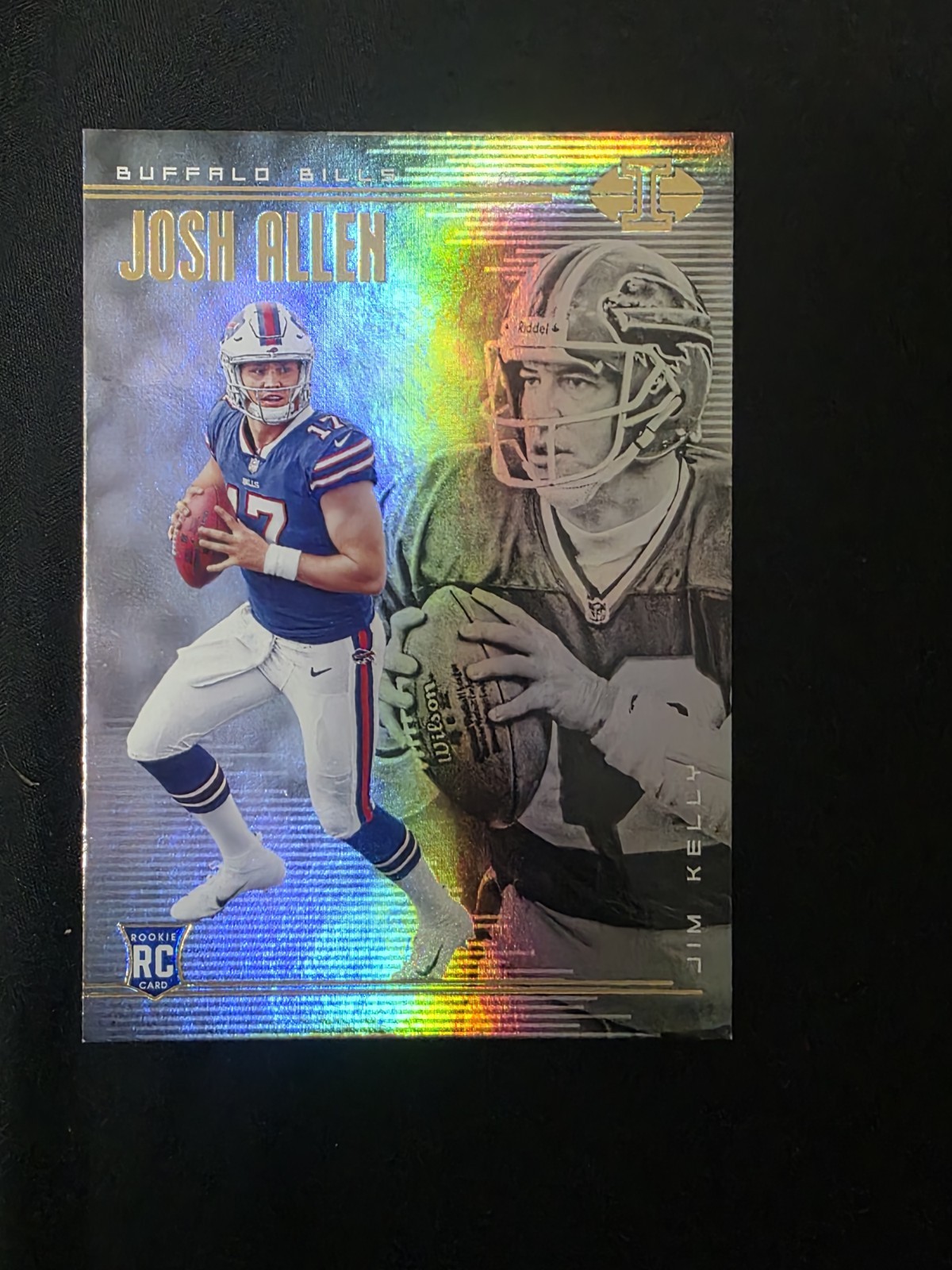 2018 Panini Illusions Josh Allen Jim Kelly #19 Rookie Card
