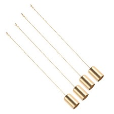  4 Pcs Cache Extincteur Bougie En Cuivre À Mèche Éteignoir De Flamme or Ancien